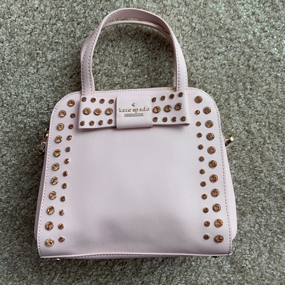 COPY - Kate Spade pink bag satchel tip handle